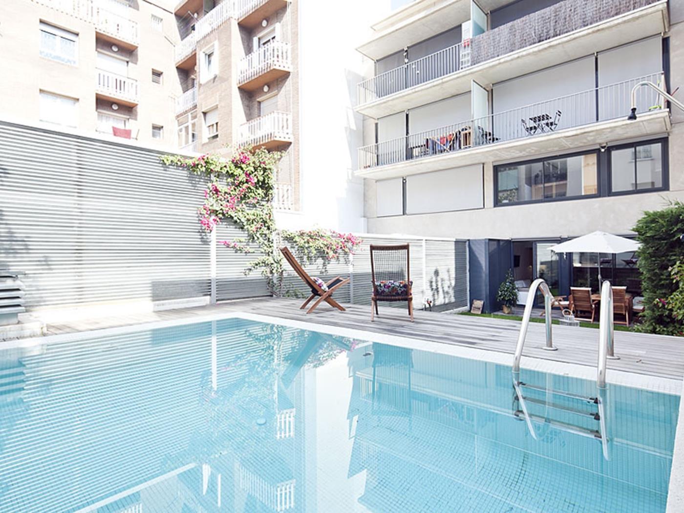 Unique Duplex apartment in Sarrià with Private Swimming Pool for 10 - My Space Barcelona Apartments