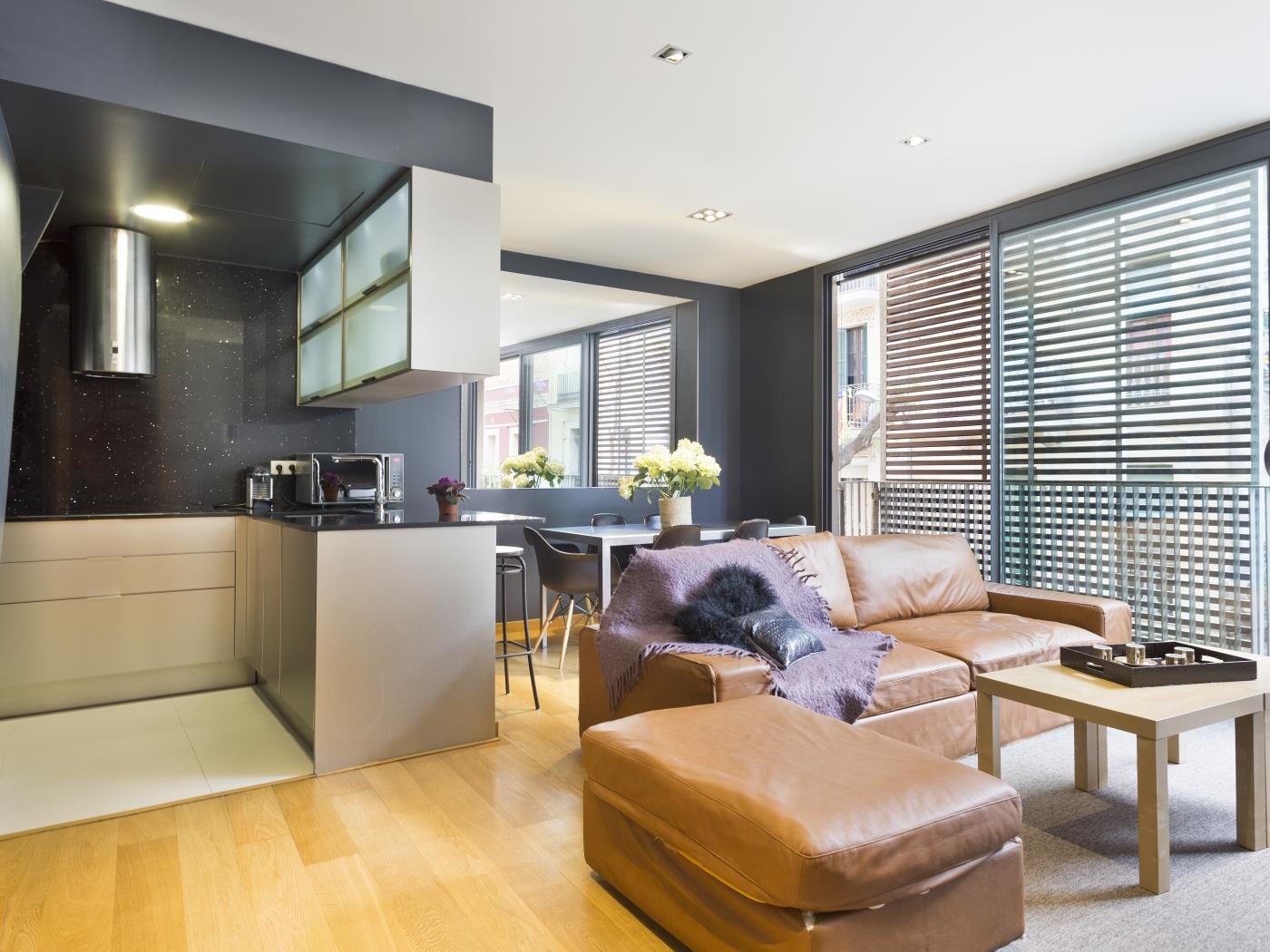4 apartments with terrace shared pool in the heart of Gràcia for up to 24 pax - My Space Barcelona Apartments