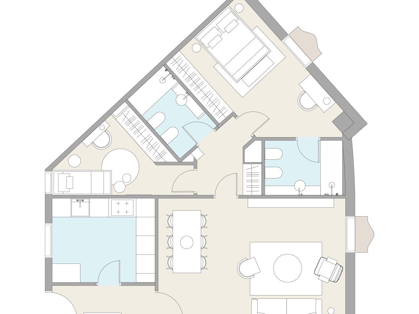 Furnished 2-bedroom, 2bathroom apartment in front of Hotel Palace - My Space Barcelona Apartments