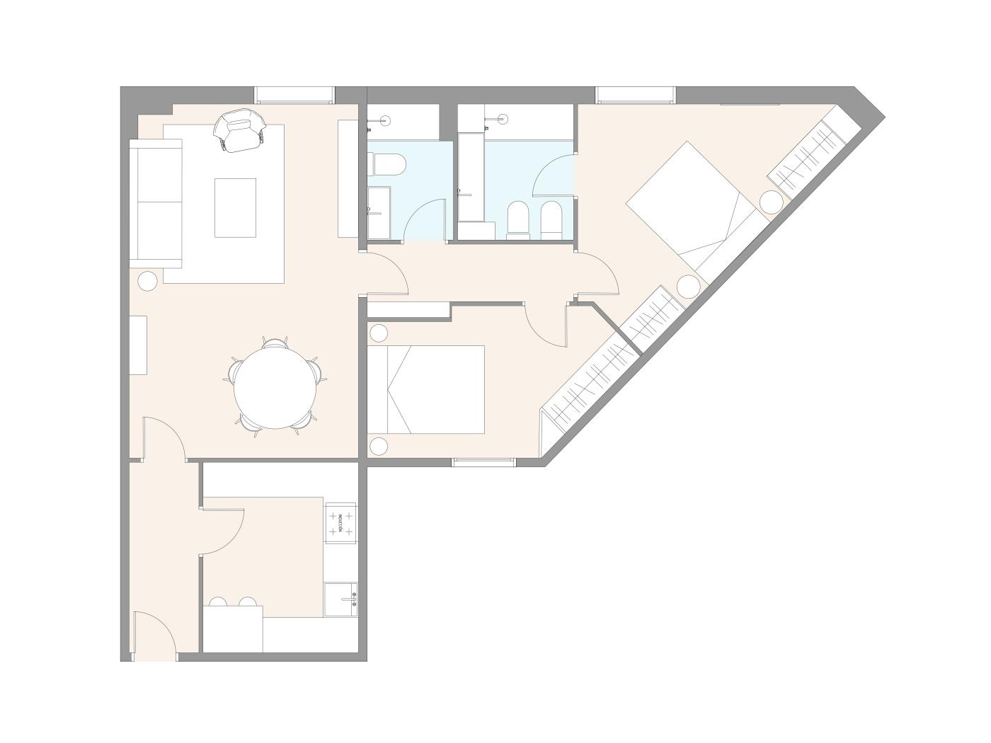 Sunny 2-Bedroom Apartment next to Hotel Palace – Downtown Barcelo - My Space Barcelona Apartments