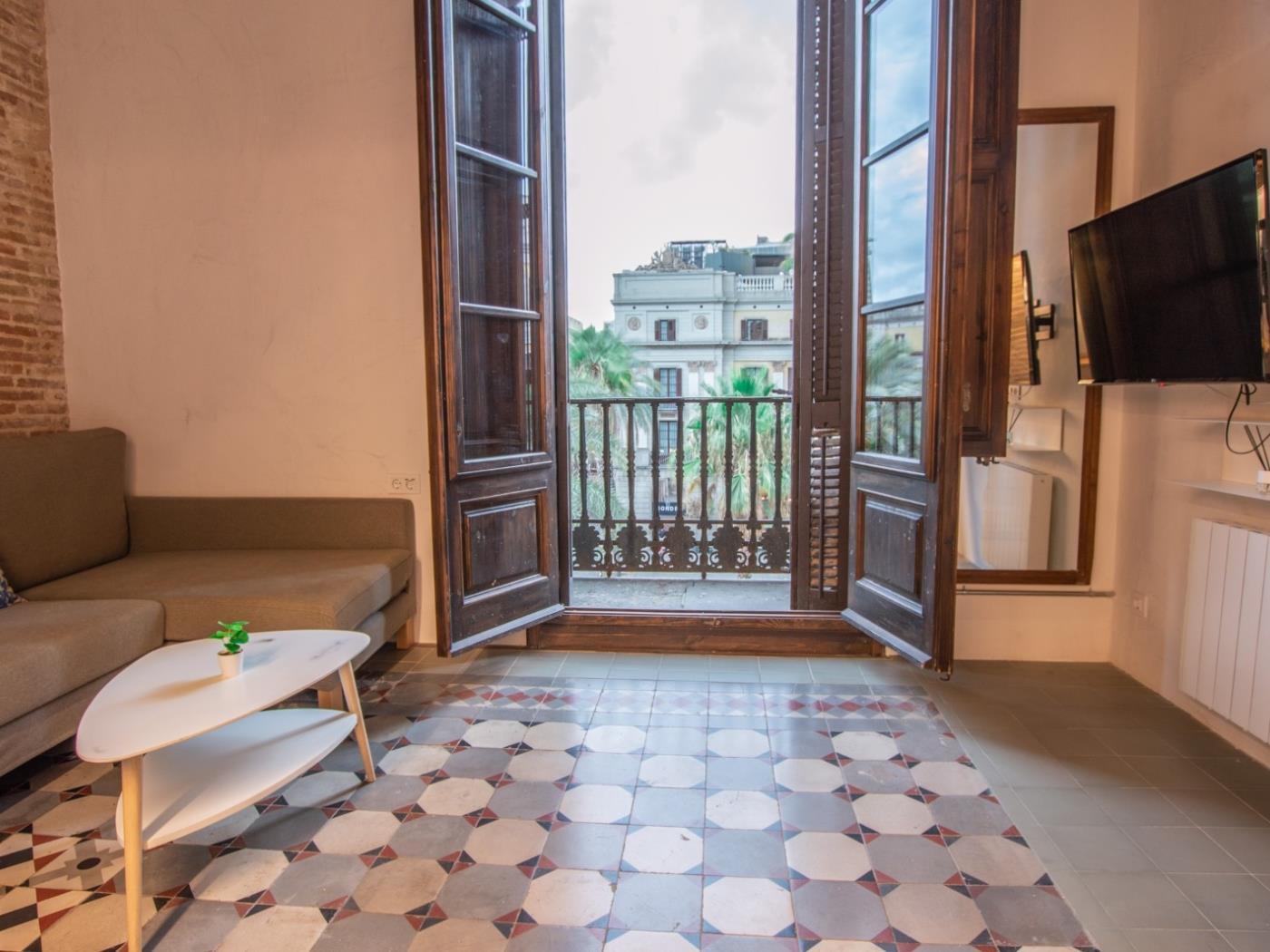 Modern studio duplex with large terrace in central area - My Space Barcelona Apartments