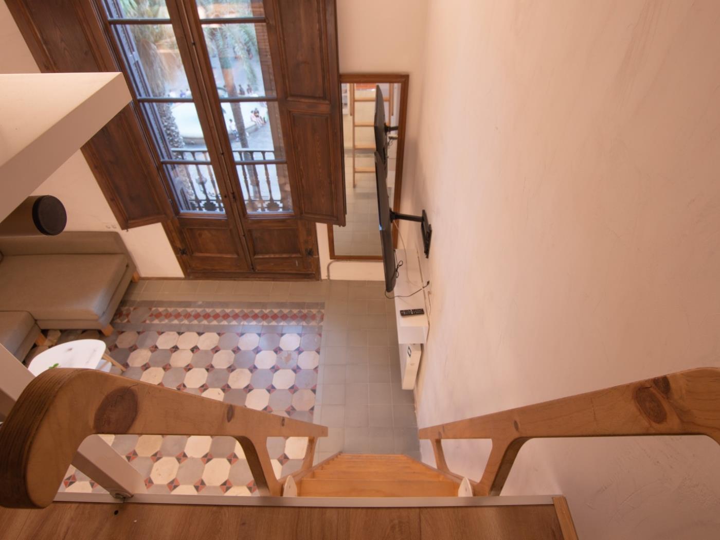 Modern studio duplex with large terrace in central area - My Space Barcelona Apartments